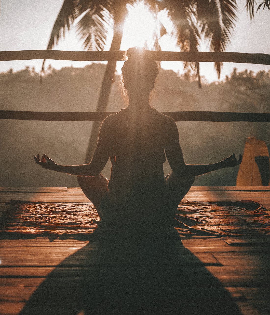Beach yoga